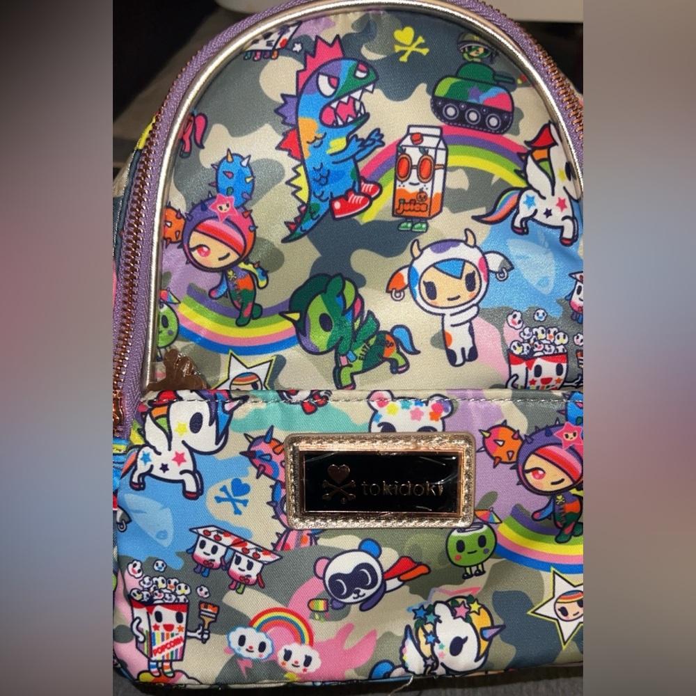 tokidoki x jujube Camo Kawaii mini backpack